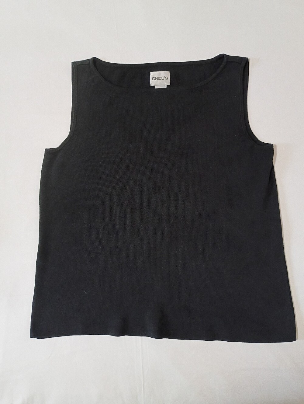 Chico’s Silk Blend Timeless Tank – Black Size 0